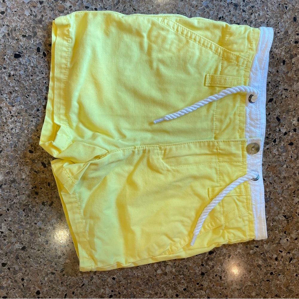 Janie and Jack Yellow and White Shorts